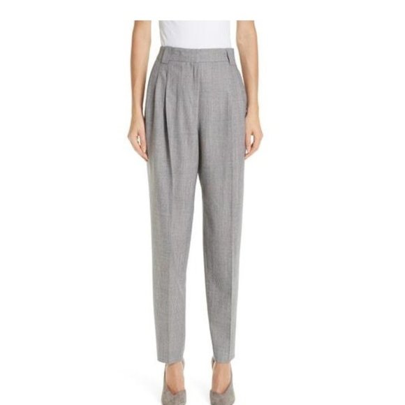 🎁 LAFAYETTE 148 Vestry Pleated Plaid Pants